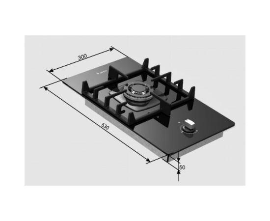  Газовая варочная панель GEFEST ПВГ 2001 