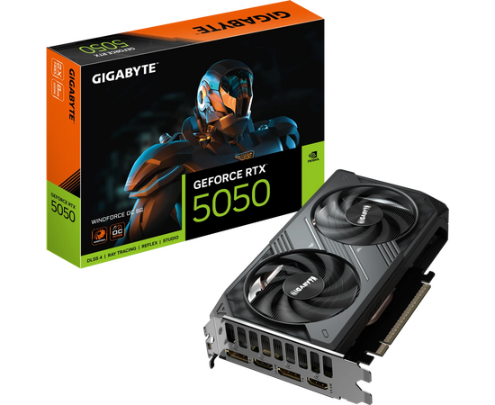  Видеокарта GIGABYTE RTX5050 8GB (GV-N5050WF2OC-8GD) PCIE16 