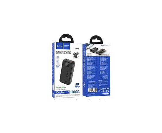  Power Bank Hoco Q27B Jewel 22.5W+PD20W fully compatible power bank with watch charger(10000mAh)black 