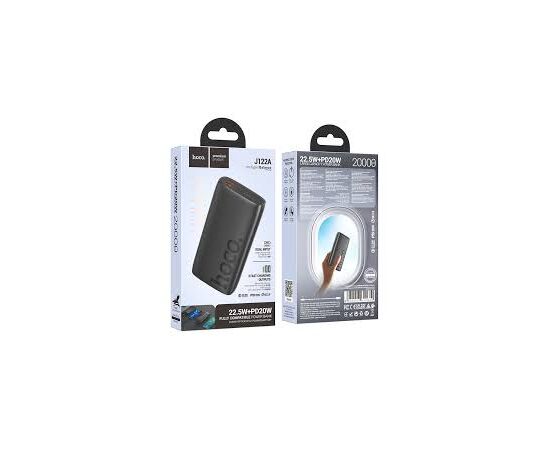  Power Bank Hoco J122A Respect 22.5W+PD20W fully compatible power bank(20000mAh) black 