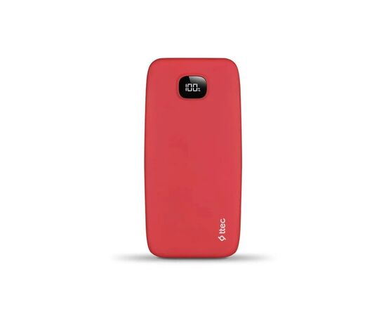  Внешний аккумулятор TTEC 2BB209GK ChargeUp Pro LCD 10000mAh PD 20W Powerbank Red 