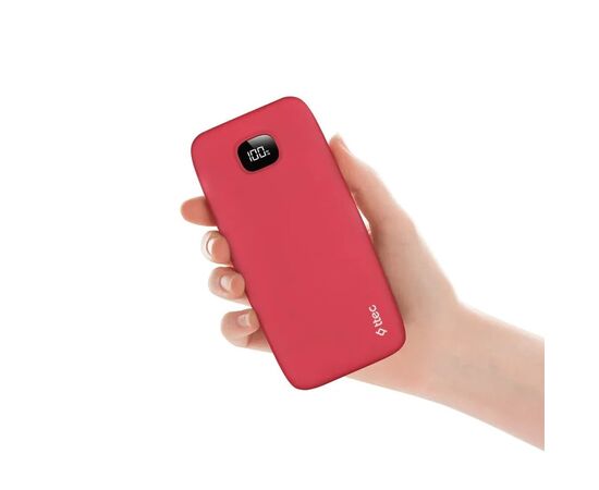  Внешний аккумулятор TTEC 2BB209GK ChargeUp Pro LCD 10000mAh PD 20W Powerbank Red 