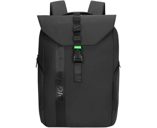  Рюкзак для ноутбука 15.6" Digma Lifestyle L1 черный полиэстер (DGBP15L1BK) 