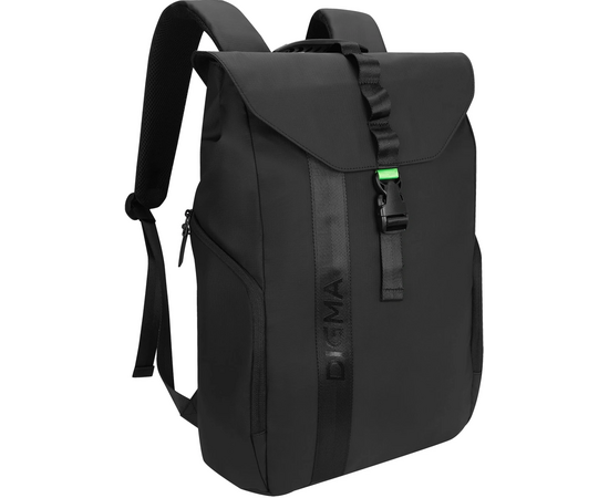  Рюкзак для ноутбука 15.6" Digma Lifestyle L1 черный полиэстер (DGBP15L1BK) 