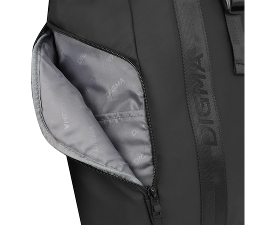  Рюкзак для ноутбука 15.6" Digma Lifestyle L1 черный полиэстер (DGBP15L1BK) 