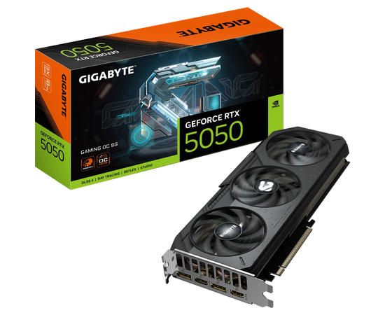  Видеокарта GIGABYTE RTX5050 8GB (GV-N5050GAMING OC-8GD) PCIE16 