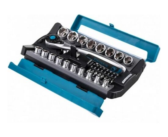  Набор торцевых головок Gross 14144 трещотка 120 зубьев 36 предметов 