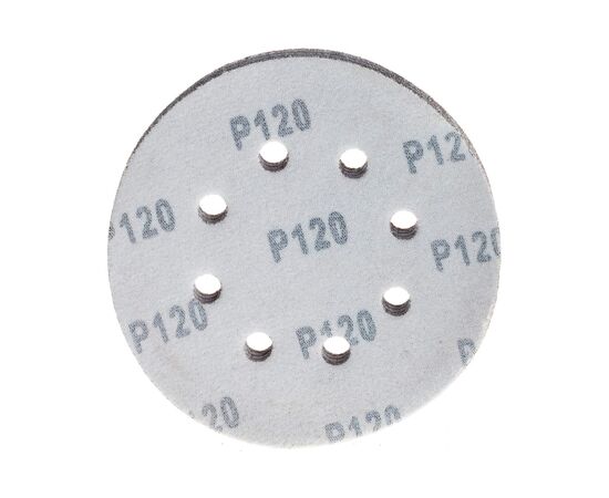  Круги абразивные Matrix 73806 на ворсовой подложке под липучку, перфорированный, P 120, 125 мм, 5 шт. 