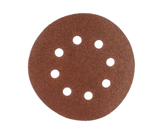  Круги абразивные Matrix 73805 на ворсовой подложке под липучку, перфорированные, P 100, 125 мм, 5 шт. 