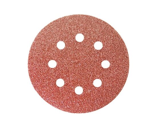  Круги абразивные Matrix 73801 на ворсовой подложке под липучку, перфорированные, P 36, 125 мм, 5 шт. 