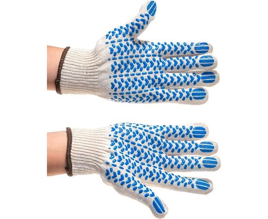  Перчатки трикотажные ЗУБР 11390-K10 10 класс, 10пар 