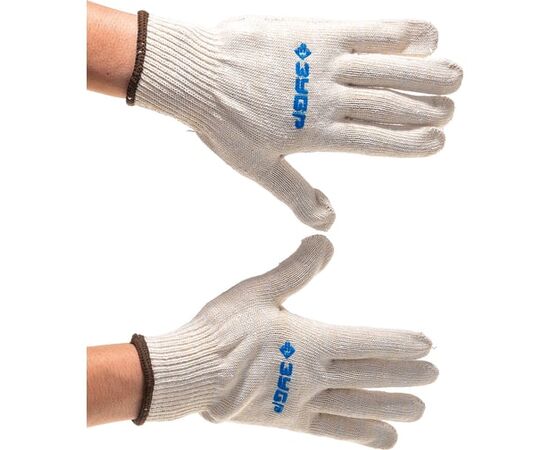  Перчатки трикотажные ЗУБР 11390-K10 10 класс, 10пар 