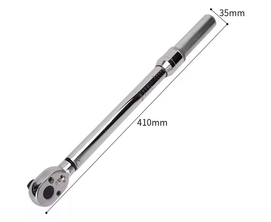  Ключ динамометрический Deli DL-YN-20100 предельный 20-100Нм, 1/2", головка Cr-Mo, 72 зуба, точность +/- 3проц., противоскользящая рукоятка, кей 