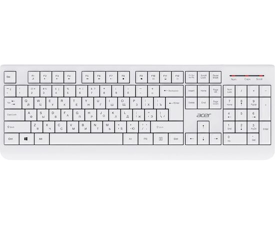  Клавиатура + мышь Acer OCC401 (ZL.ACCCC.017) белый 