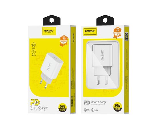 СЗУ Foneng EU23 USB-C, PD20W (White) 