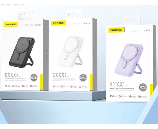  Внешний аккумулятор Foneng CX101 Magnetic 10000 mAh 15W (Purple) 