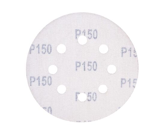  Круги абразивные Matrix 73807 на ворсовой подложке под липучку, перфорированные, P 150, 125 мм, 5 шт. 