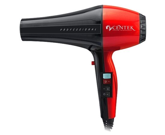  Фен Centek CT-2225 Professional (черн/красн) 2400Вт, проф. управление, 5 режимов,  2 концентратора 