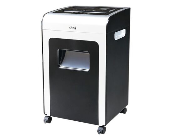  Шредер Deli E9917-EU черный/белый 