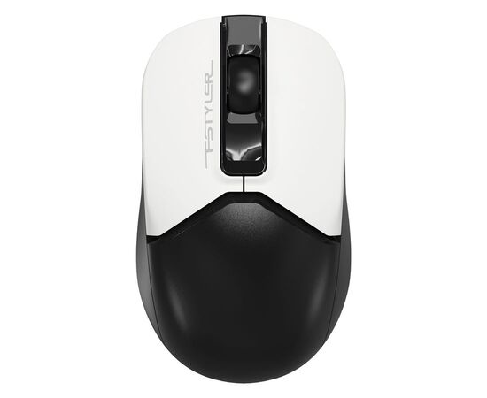  Мышь A4Tech Fstyler FG12S Panda белый/черный оптич. 1200dpi silent беспров. USB 3but 