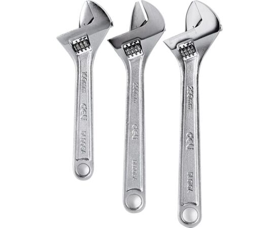  Набор разводных ключей DELI DL006A-3 (104449) 3 шт (150/200/250 мм) 