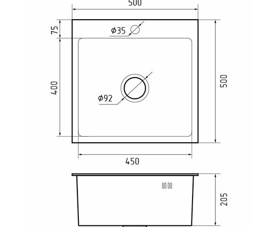  Мойка GranFest 5050 нерж 