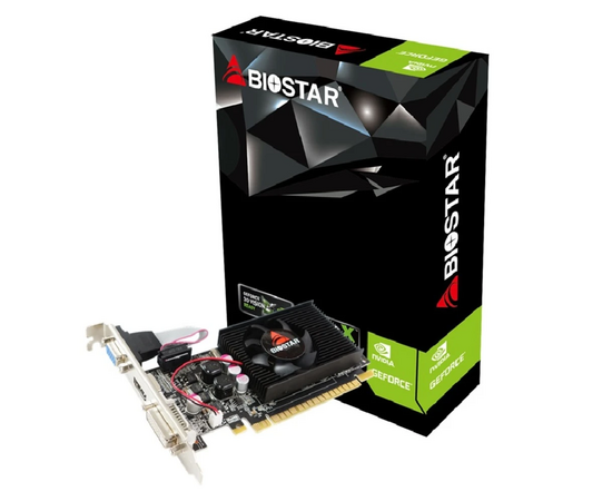 Видеокарта Biostar Nvidia GeForce GT610 2Gb (VN6103THX6) 64bit DDR3 PCI-E 700/1333 DVIx1/HDMIx1/CRTx1/HDCP Ret 