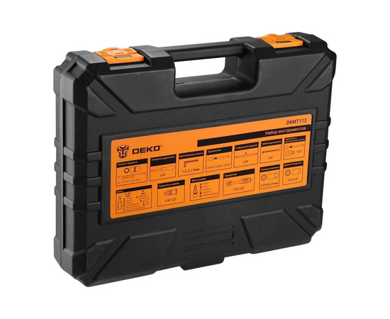  Набор инструментов Deko DKMT112 (083-2009) 112 предметов жесткий кейс 