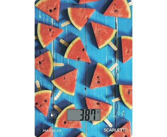  Весы кухонные Scarlett SC-KS57P78 красный/арбуз 