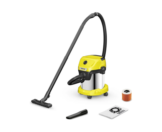 Строительный пылесос Karcher WD 3 S V-15/4/20 1.628-138.0 желтый 