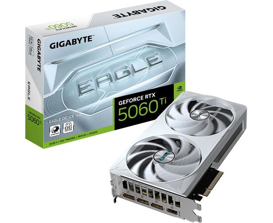  Видеокарта Gigabyte Nvidia GeForce RTX 5060TI Eagle OC (GV-N506TEAGLEOC ICE-16GD 1.0) 16ГБ, GDDR7, Ret 