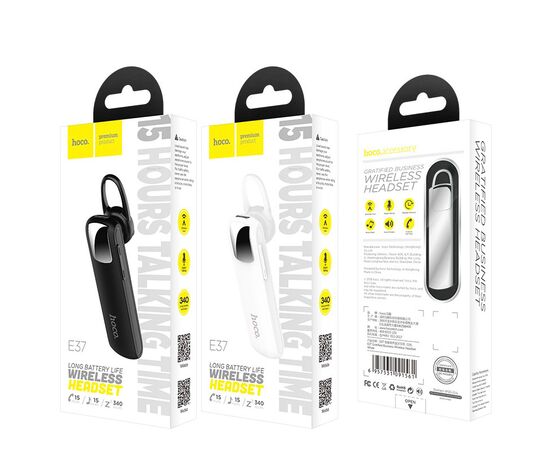  Гарнитура bluetooth HOCO E37 (чёрный) 