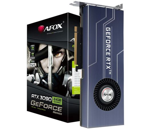  Видеокарта Afox RTX3090 24GB (AF3090-24GD6XH7) GDDR6X 384bit 3xDP HDMI Blower RTL 