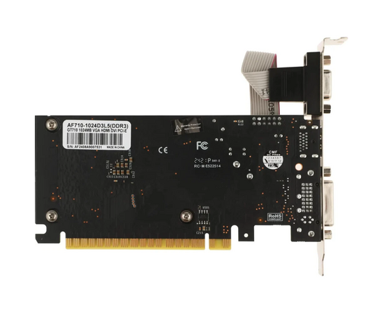 Видеокарта AFOX GT710 1G (AF710-1024D3L5) DDR3 64bit DVI/DP/HDMI RTL 