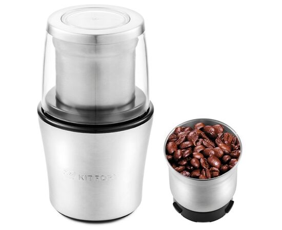  Кофемолка Kitfort КТ-1329 белый 