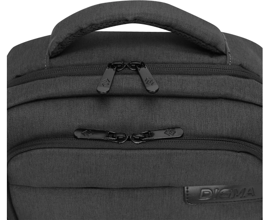 Рюкзак для ноутбука 15.6" Digma Business B1 черный полиэстер (DGBP15B1BK) 