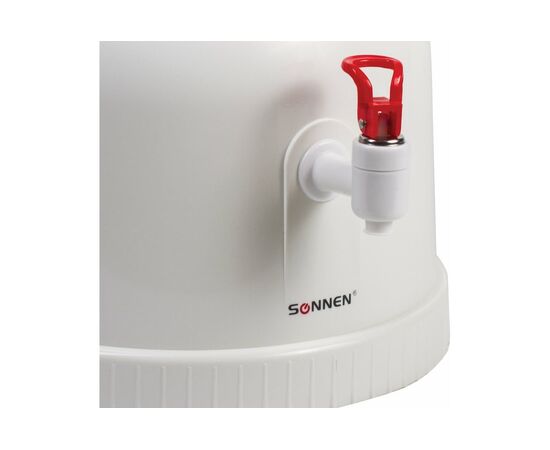  Кулер водораздатчик SONNEN TS-01 (452417) без нагрева и охлаждения, настольный, 1 кран, белый 