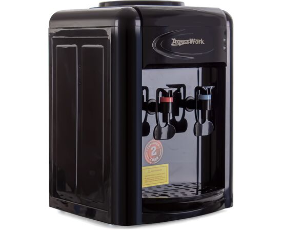  Кулер для воды AQUA WORK 0.7-TDR, настольный, нагрев/электронное охлаждение, 2 крана, черный 