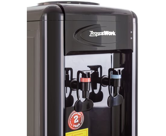  Кулер для воды AQUA WORK 0.7-TDR, настольный, нагрев/электронное охлаждение, 2 крана, черный 
