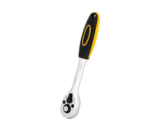  Ключ трещотка Deli DL2323 1/4" длина 155мм, 45 зубьев 