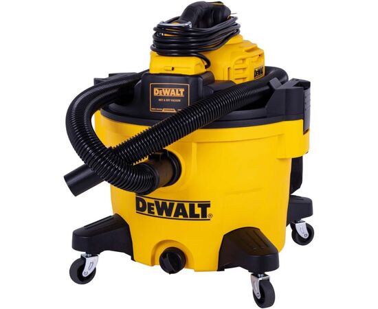  Строительный пылесос DeWalt DXV234P 1080Вт (уборка сухая/влажная) желтый 