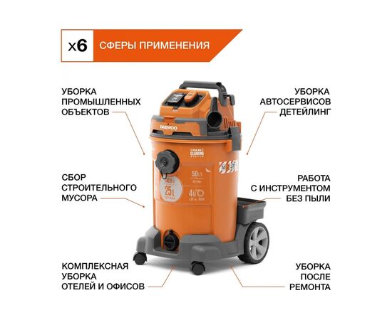  Пылесос строительный DAEWOO DAVC 2500SD 
