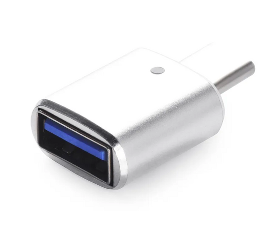  Переходник iNeez 916594 OTG Type-C to USB Silver 