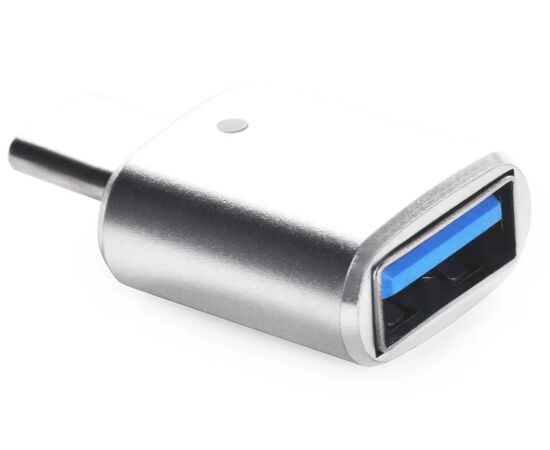  Переходник iNeez 916594 OTG Type-C to USB Silver 