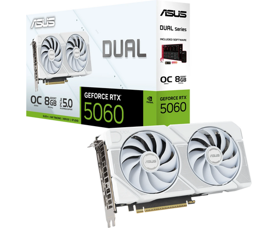  Видеокарта ASUS Dual-RTX5060-O8G-White (90YV0N15-M0NA00) 