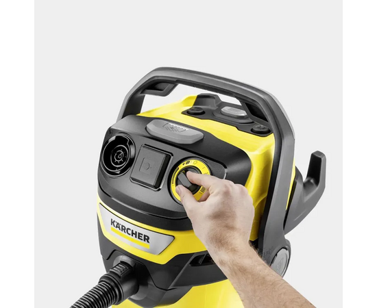  Строительный пылесос Karcher WD 5 Control P 25/5/22 (1.628-317.0) 1200Вт уборка сухая/влажная/выдув/сбор воды желтый 