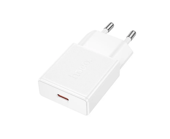  Зарядное устройство HOCO N72 Speed single-port PD20W ultra-thin charger (EU) White 