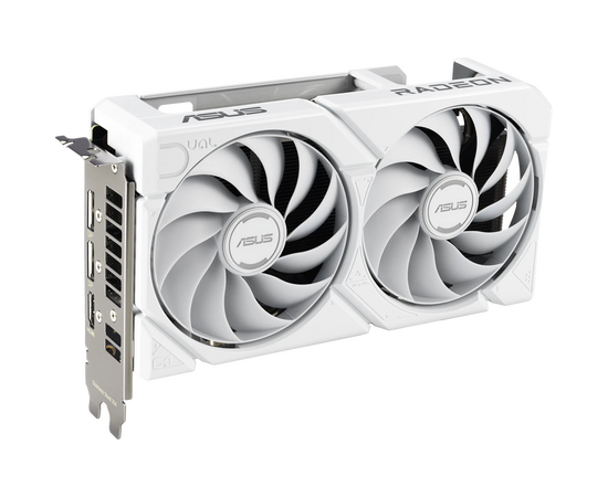  Видеокарта ASUS RX9060XT Dual White 16GB (Dual-RX9060XT-16G-White) (90YV0LG3-M0NA00) GDDR6 128bit 2xDP HDMI 2Fan RTL 