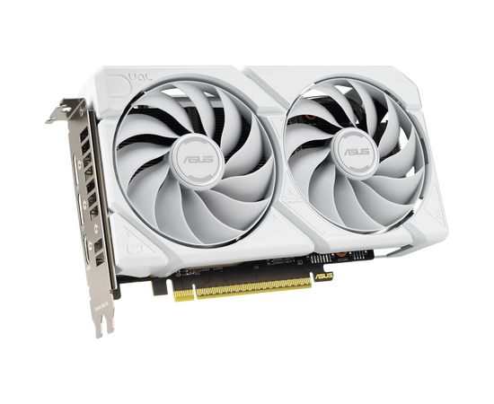  Видеокарта ASUS RX9060XT Dual White 16GB (Dual-RX9060XT-16G-White) (90YV0LG3-M0NA00) GDDR6 128bit 2xDP HDMI 2Fan RTL 