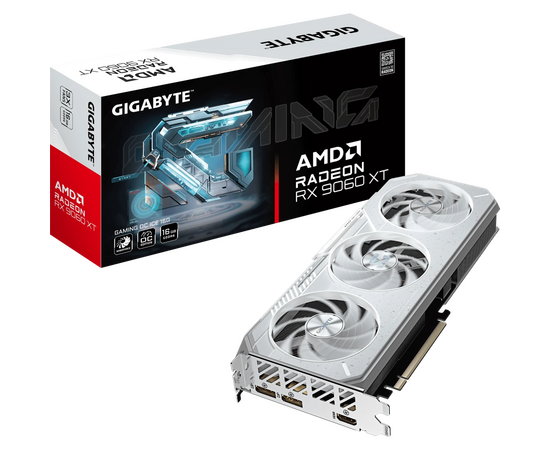  Видеокарта Gigabyte AMD Radeon RX 9060XT (GV-R906XGAMINGOCICE-16GD) 16ГБ GDDR6, Ret 